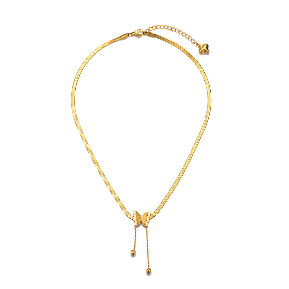 Collar Mariposa Dorado - Elegancia que Despierta Alas